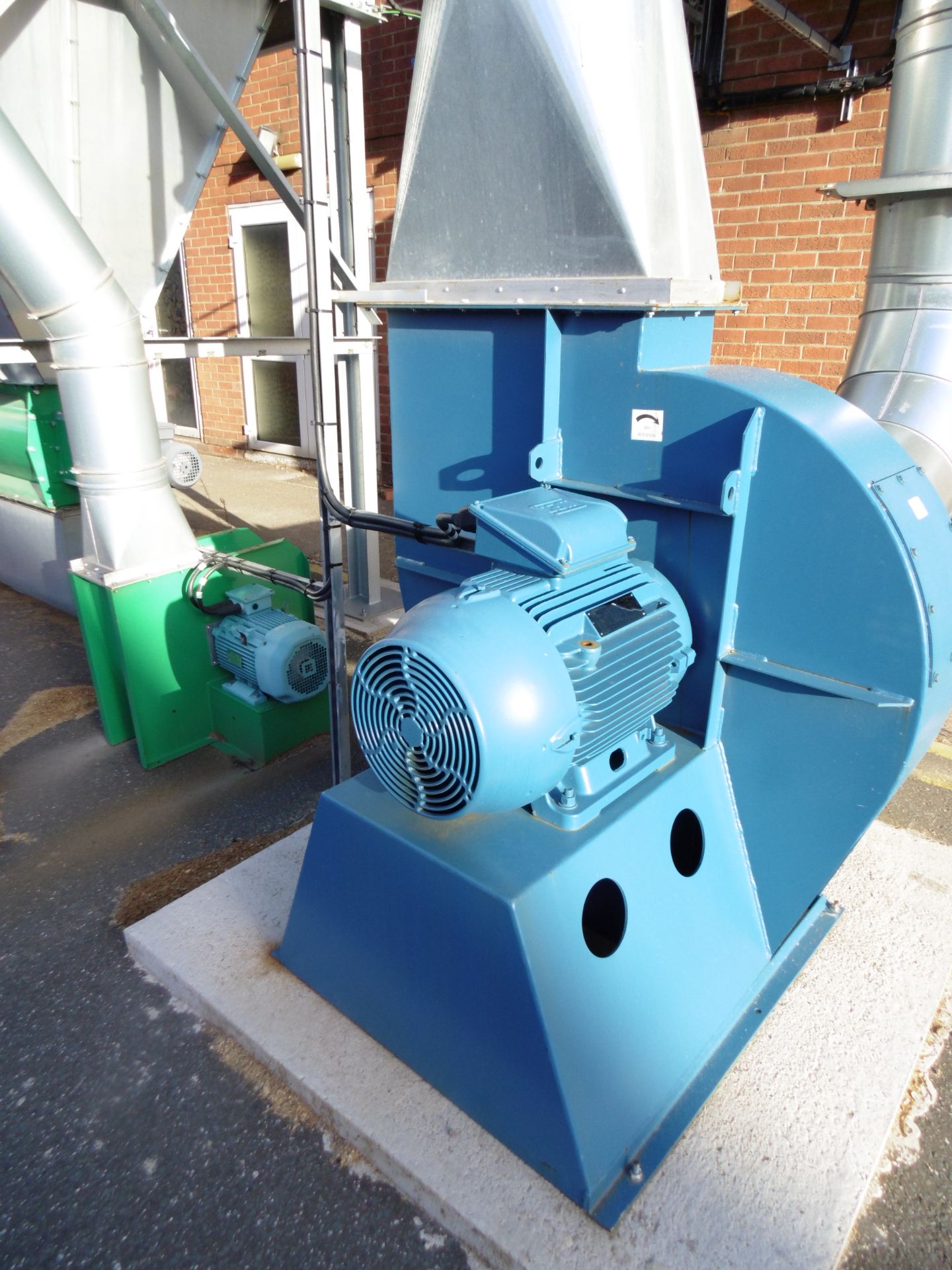 * 2014 Woodwork Dust Control Company External Extraction System to include 30KW Blower; Frame - Image 4 of 7