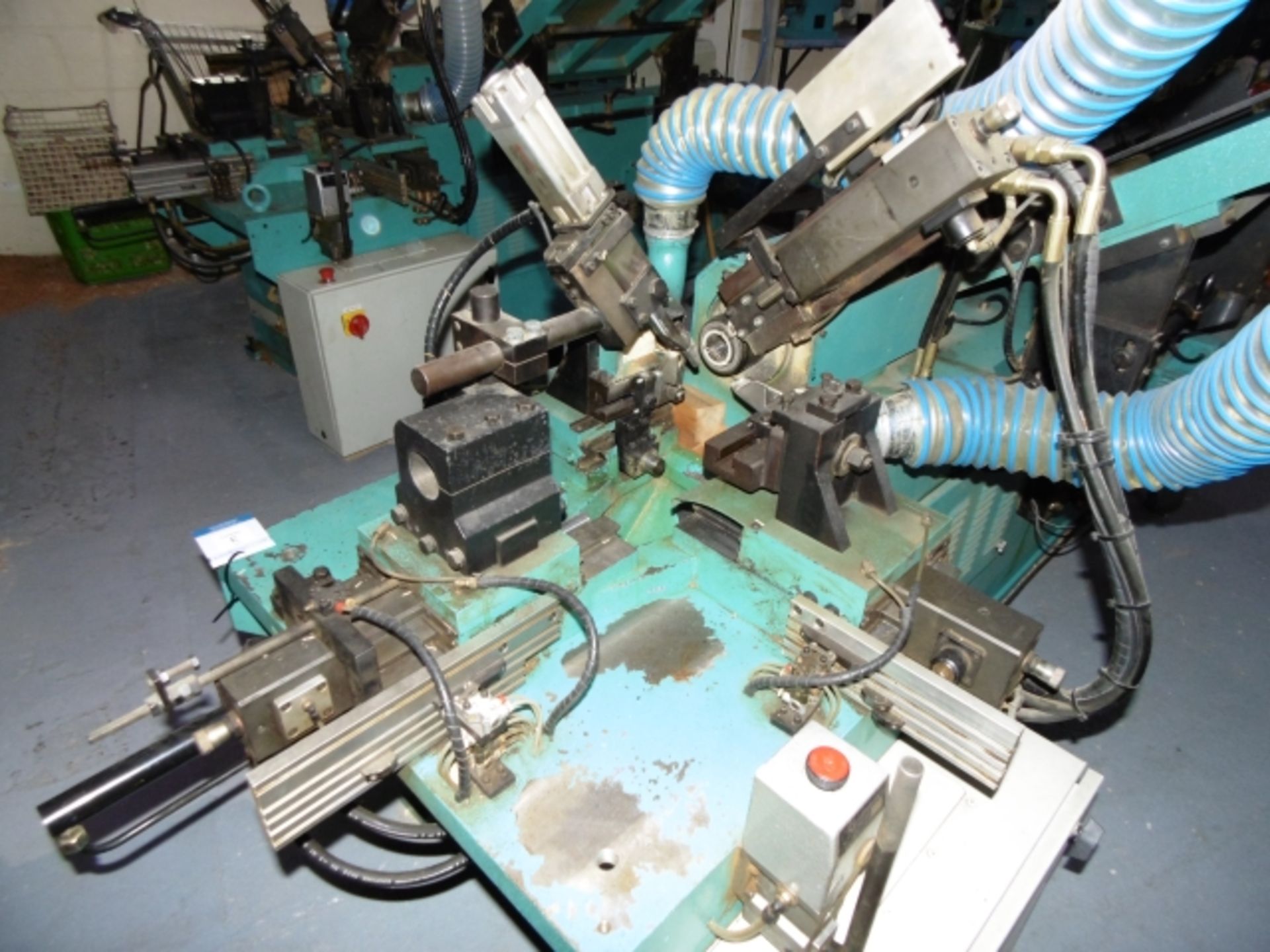 * 1997 Intorex TRV-45 Automatic Wood Turning Lathe. Serial No 201279. 2 knives, frontal tool and - Image 5 of 11