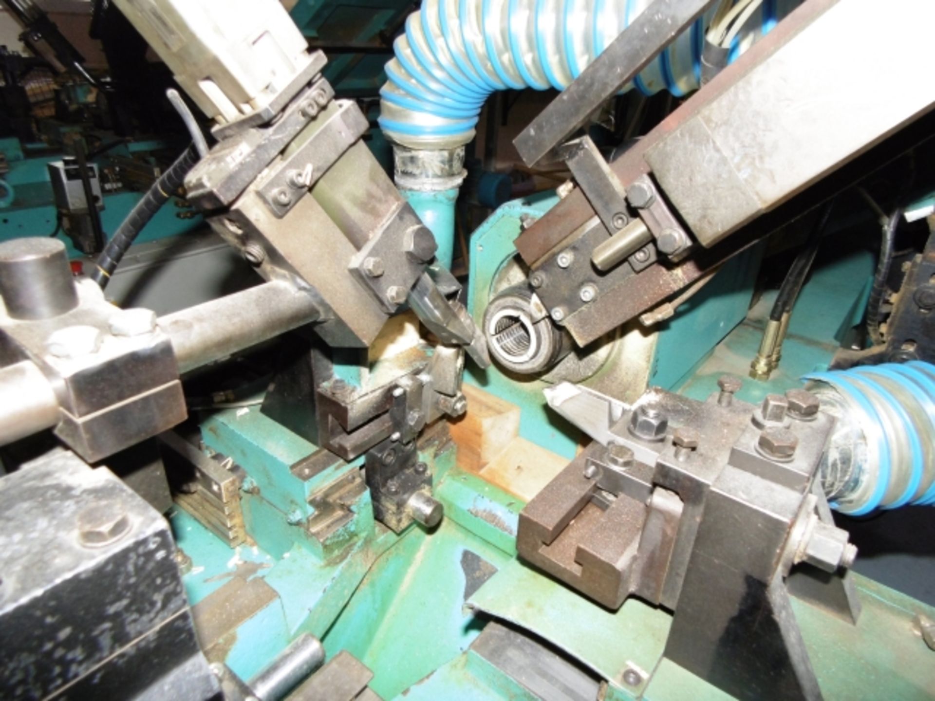 * 1997 Intorex TRV-45 Automatic Wood Turning Lathe. Serial No 201279. 2 knives, frontal tool and - Image 6 of 11