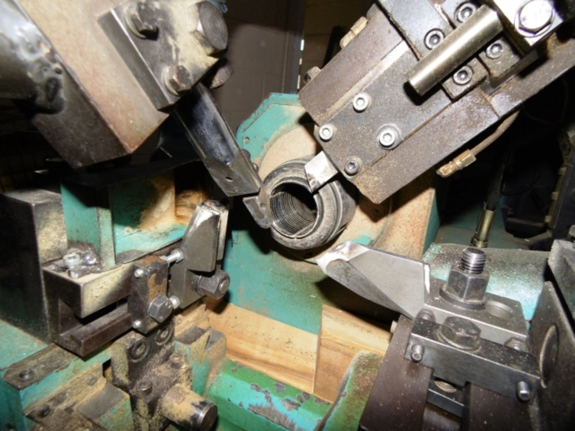 * 1997 Intorex TRV-45 Automatic Wood Turning Lathe. Serial No 201278. 2 knives, frontal tool and a - Image 6 of 11