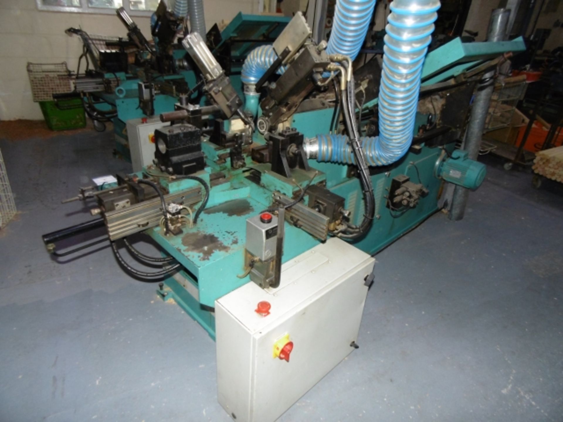 * 1997 Intorex TRV-45 Automatic Wood Turning Lathe. Serial No 201279. 2 knives, frontal tool and - Image 8 of 11