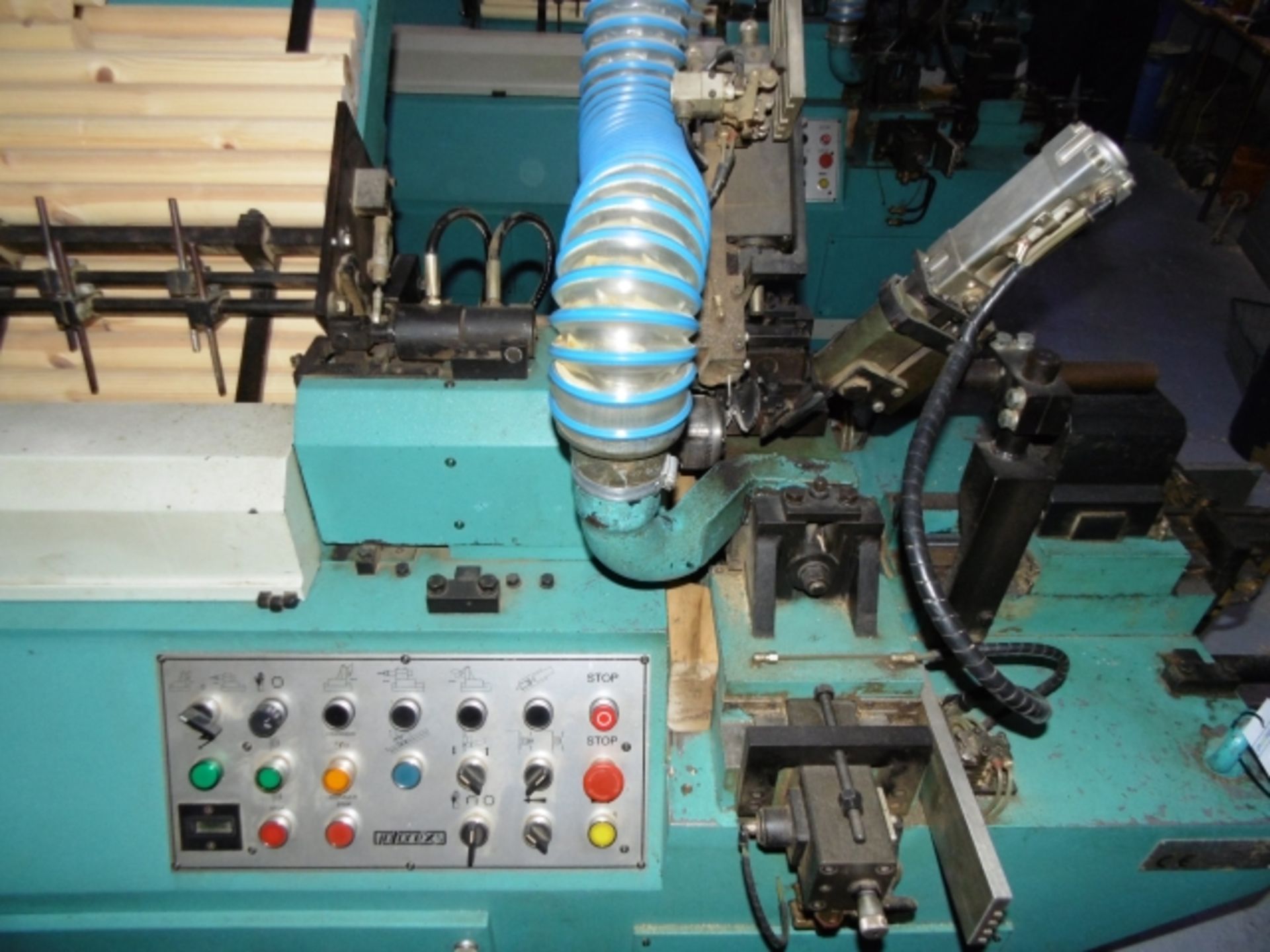 * 1997 Intorex TRV-45 Automatic Wood Turning Lathe. Serial No 201278. 2 knives, frontal tool and a - Image 3 of 11
