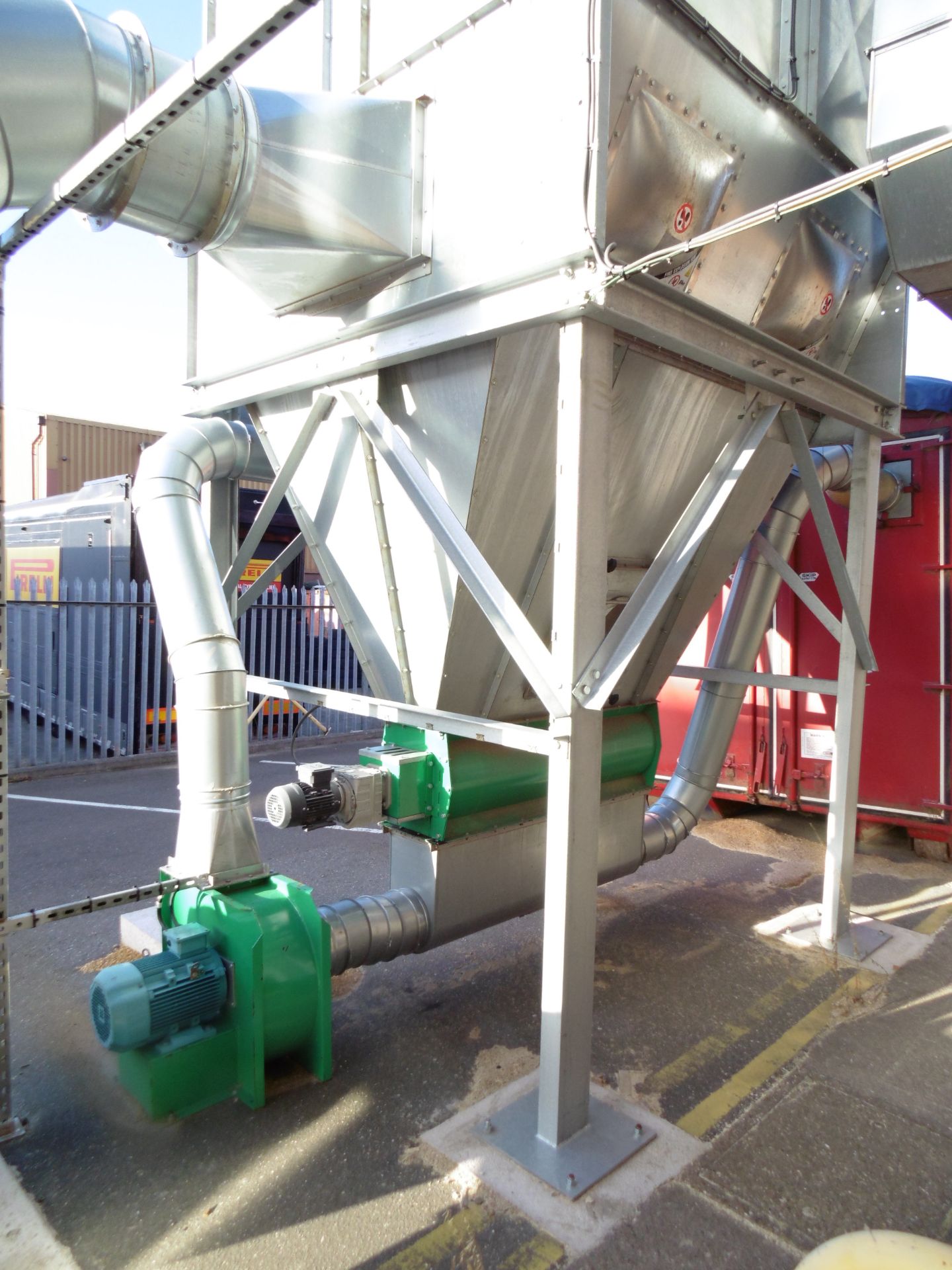 * 2014 Woodwork Dust Control Company External Extraction System to include 30KW Blower; Frame - Image 6 of 7