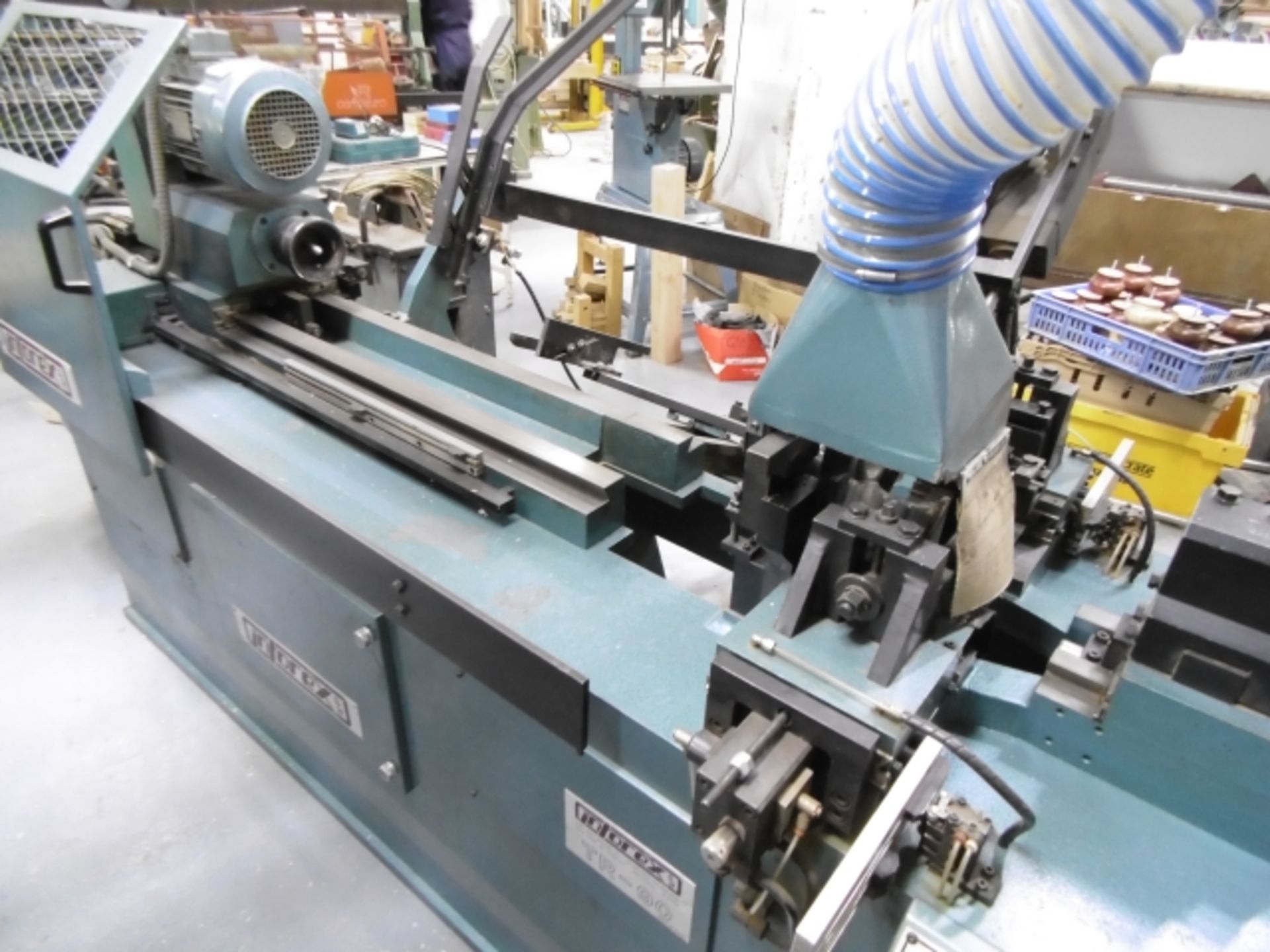 * 1994 Intorex TR-90 Automatic Wood Turning Lathe. Serial No 469724. 2 knives, frontal tool and - Image 3 of 13