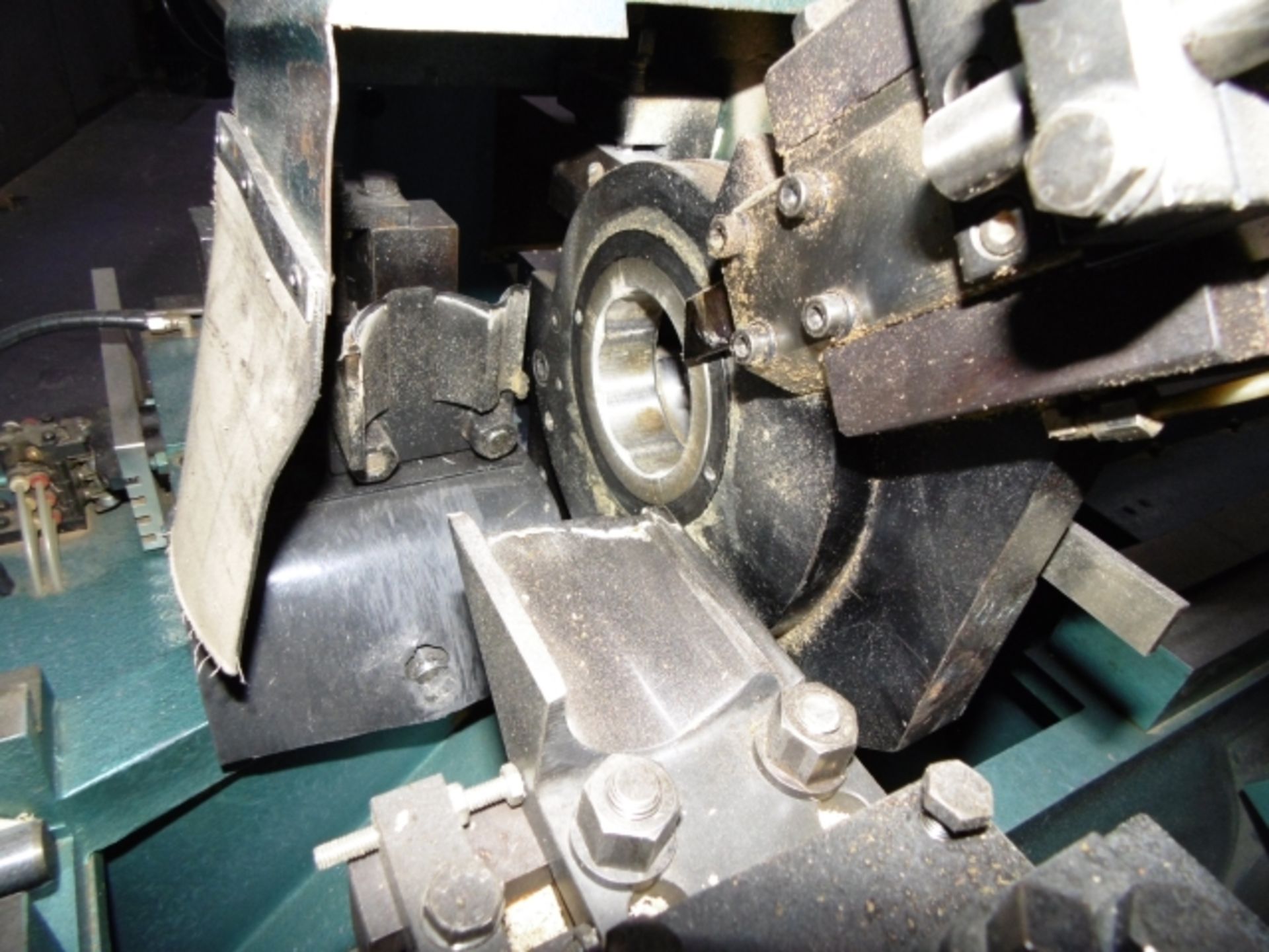 * 1994 Intorex TR-90 Automatic Wood Turning Lathe. Serial No 469724. 2 knives, frontal tool and - Image 5 of 13