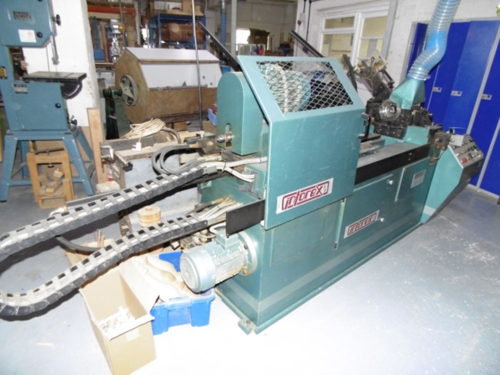 * 1994 Intorex TR-90 Automatic Wood Turning Lathe. Serial No 469724. 2 knives, frontal tool and - Image 2 of 13