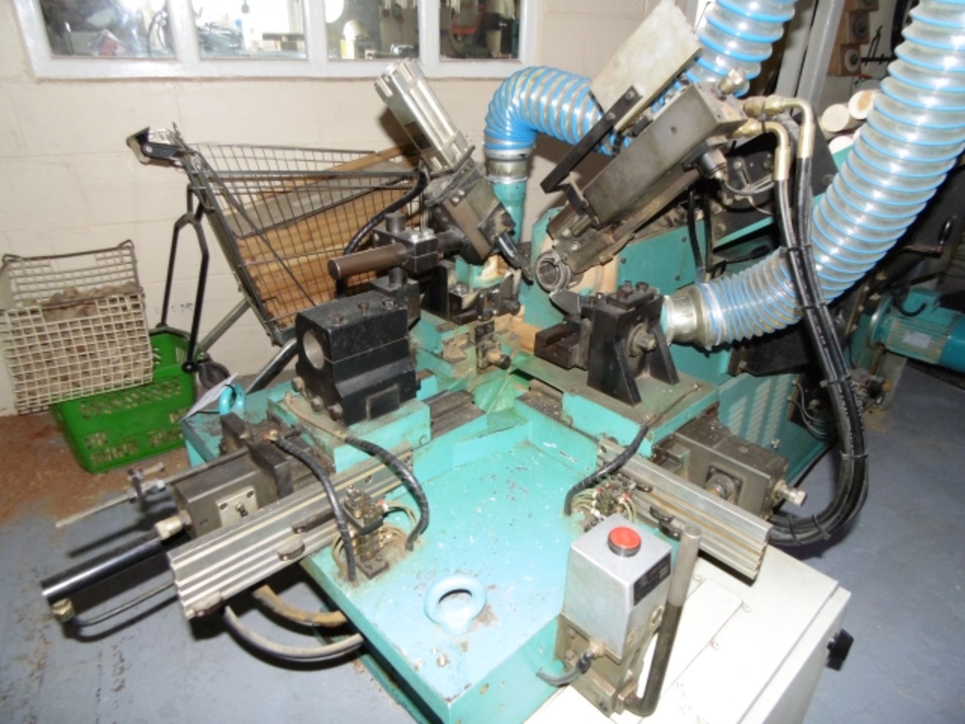 * 1997 Intorex TRV-45 Automatic Wood Turning Lathe. Serial No 201278. 2 knives, frontal tool and a - Image 9 of 11