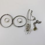 This is a Timed Online Auction on Bidspotter.co.uk, Click here to bid.  Silver Jewellery - Two