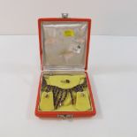 This is a Timed Online Auction on Bidspotter.co.uk, Click here to bid.  A Garnet Jewellery Suite (4)