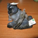 This is a Timed Online Auction on Bidspotter.co.uk, Click here to bid.  An Agate Cat (est £25-£50)