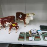 This is a Timed Online Auction on Bidspotter.co.uk, Click here to bid.  Three Beswick Cows, 5