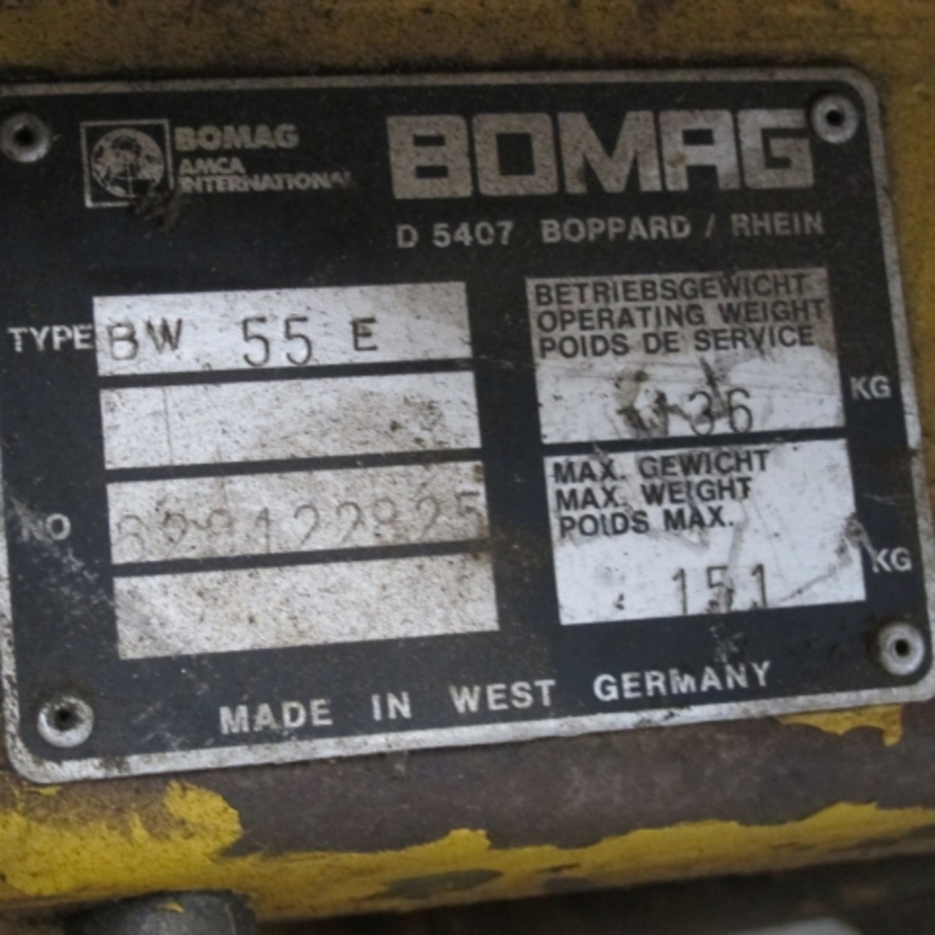 * A Bomag BW55E Vibrating Roller - Image 2 of 2