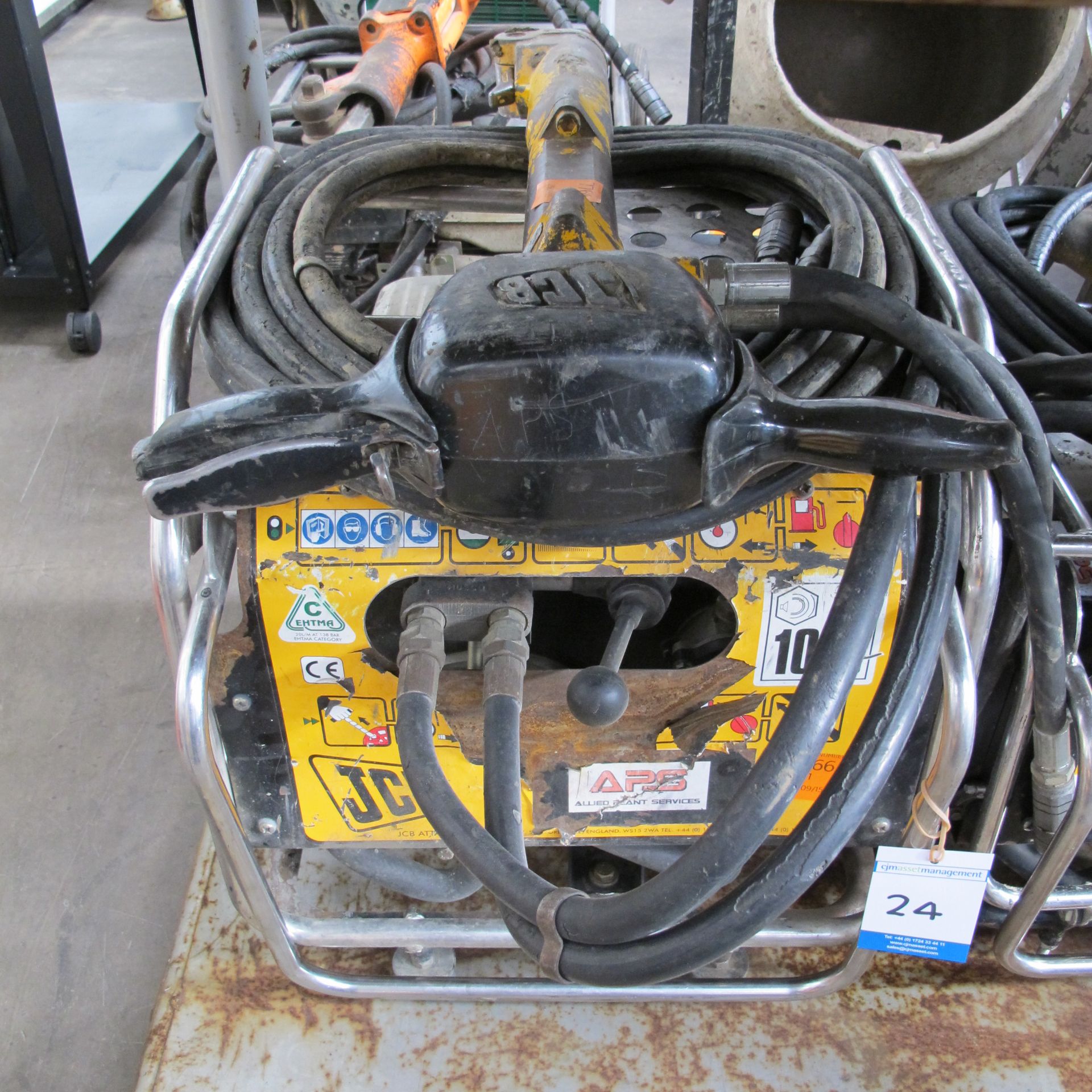 * JCB Compact Portable Petrol Driven Jack Hammer Power Pack c/w Hose & Jack Hammer; driven by