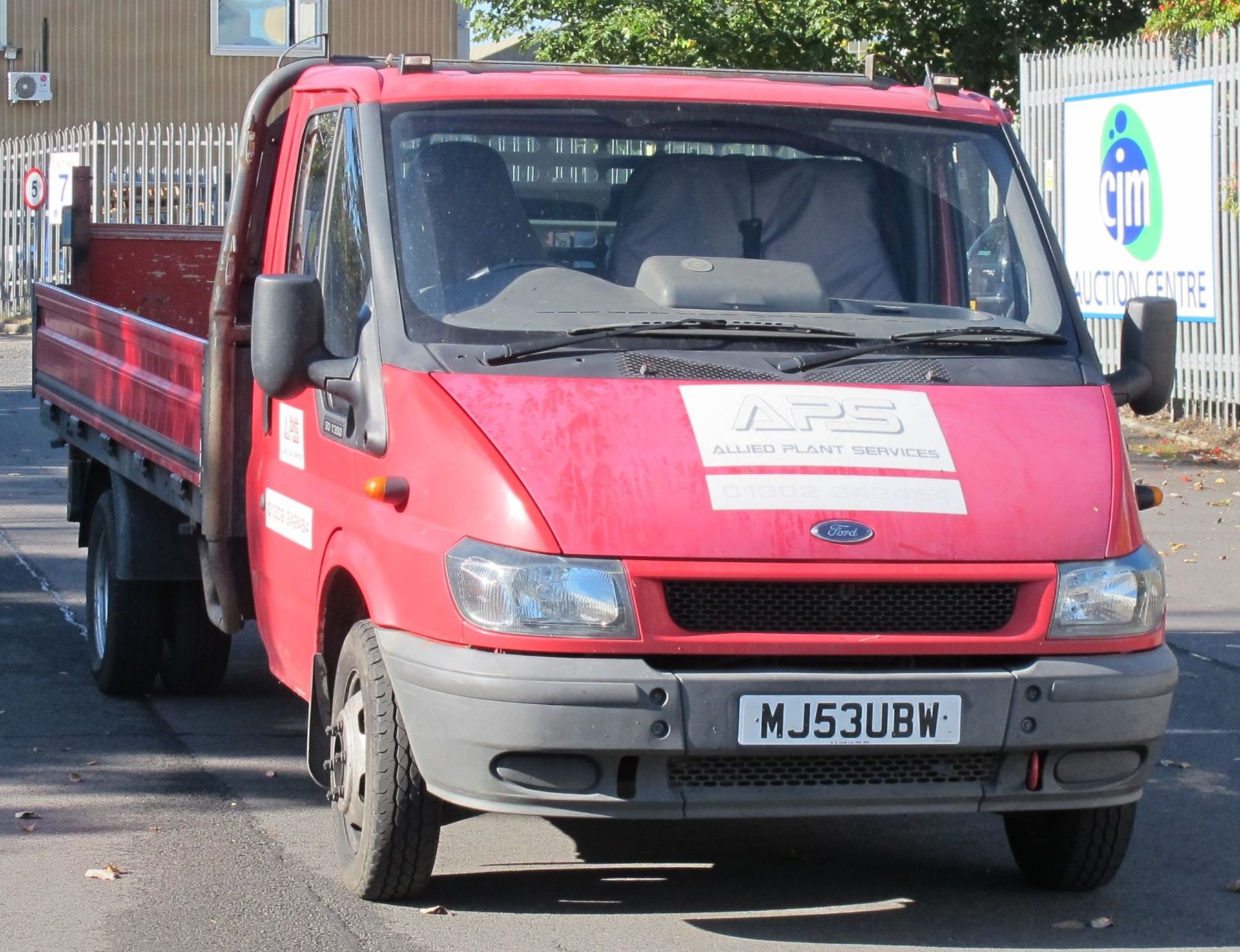 * Ford Transit 90T350 Pick Up with Fixed Back with Tail Lift.  YOM 2003.  Registration MJ53 UBW.