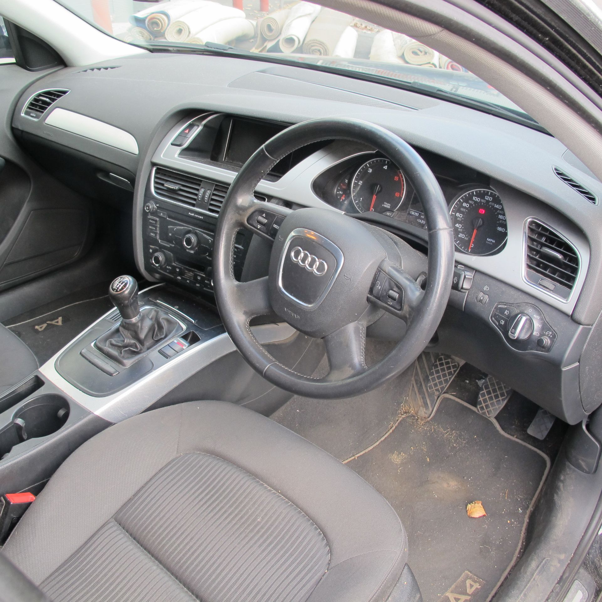 (08) Audi A4 SE TDI 6 Speed Four Door Saloon; 2.0 Diesel Engine; Registration No YT08 RMY:  Black; - Image 8 of 9