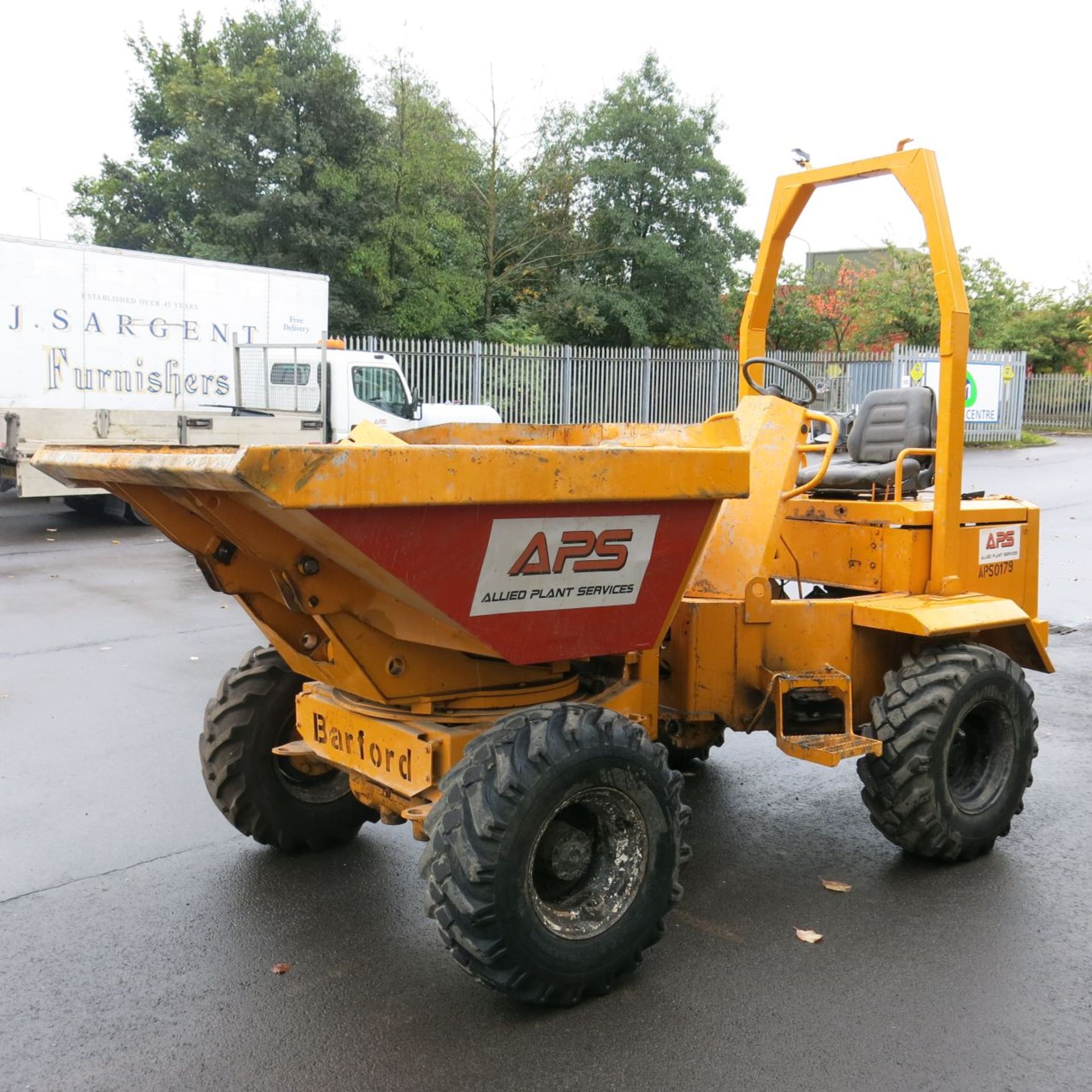 * Barford SXR3000 4WD Articulated Dumper, Front Tip.  YOM 2001.  Duetz 3 Cylinder Diesel Engine. - Image 4 of 11