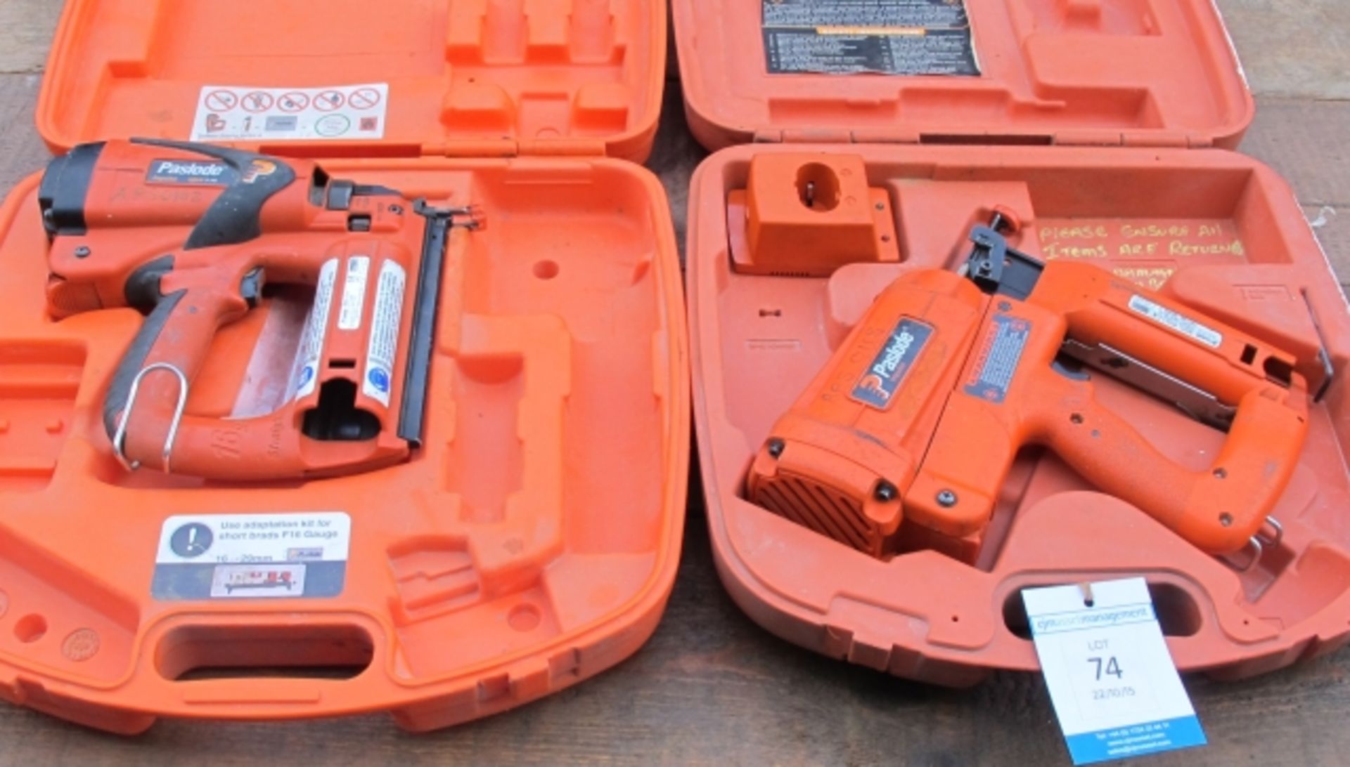 * 2 x Paslode Impulse Nail Guns IM65 F16 (Spares or Repair)