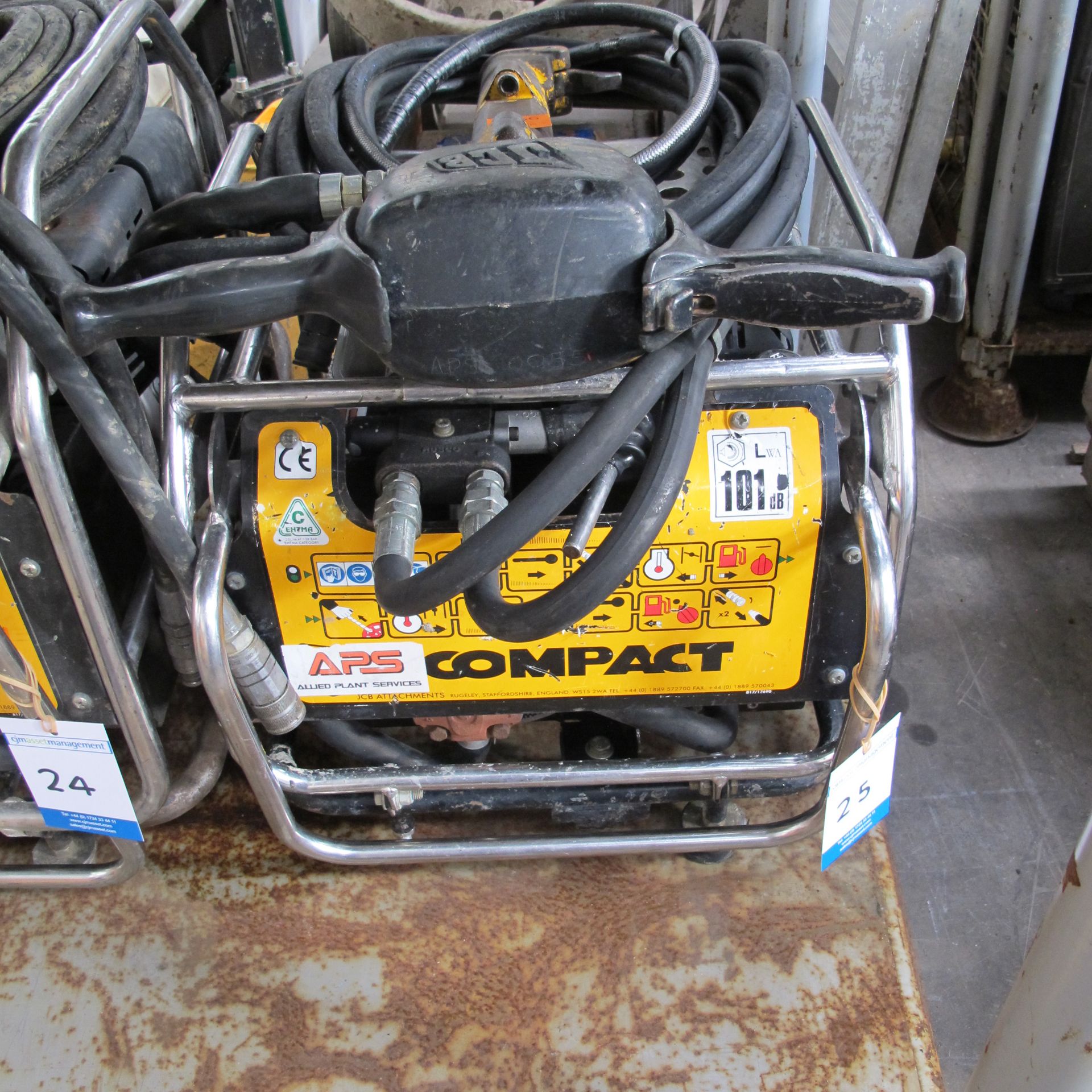 * JCB Compact Portable Petrol Driven Jack Hammer Power Pack c/w Hose & Jack Hammer; driven by