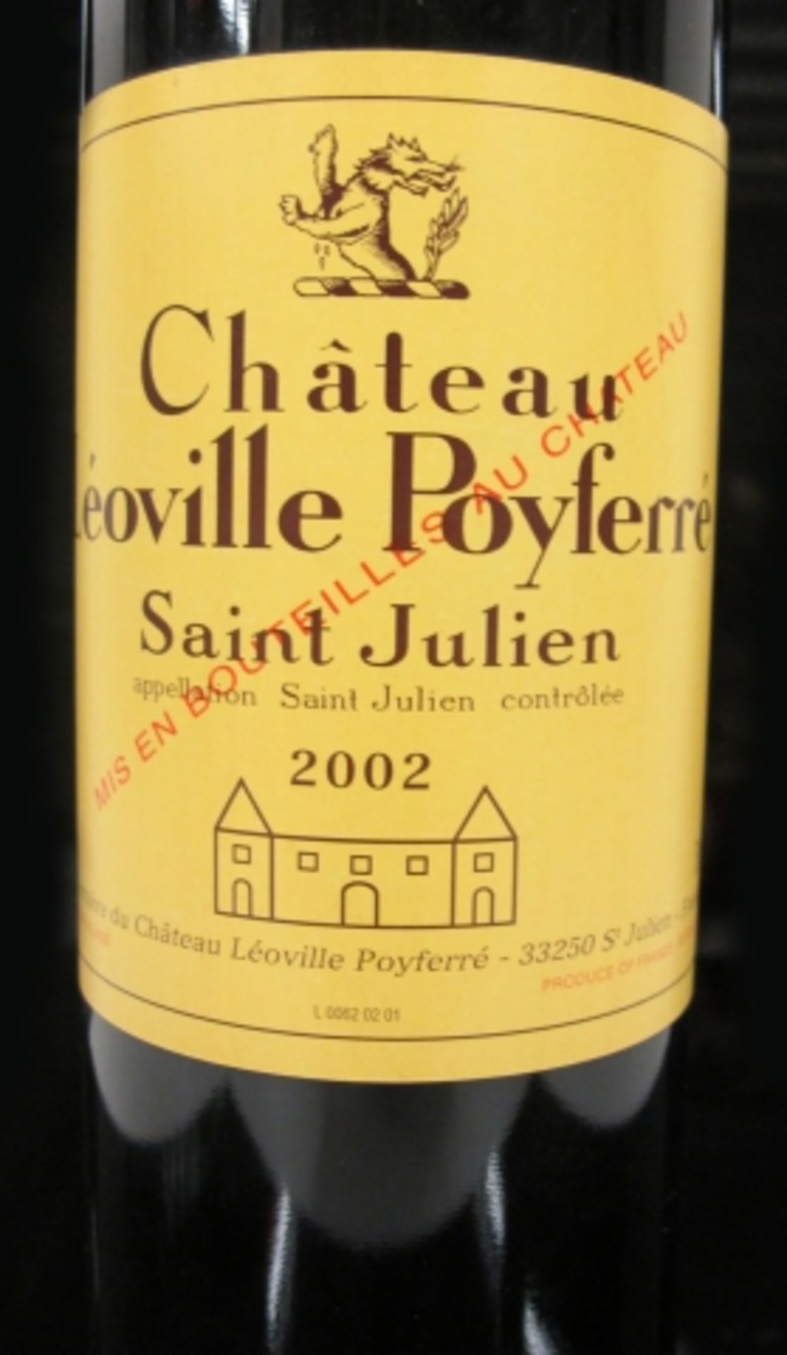 2002 Chateau Leoville Poyferre, Grape Variety Cabernet Sauvignon (60-70%), Merlot (20-30%), ABV 13. - Image 3 of 3