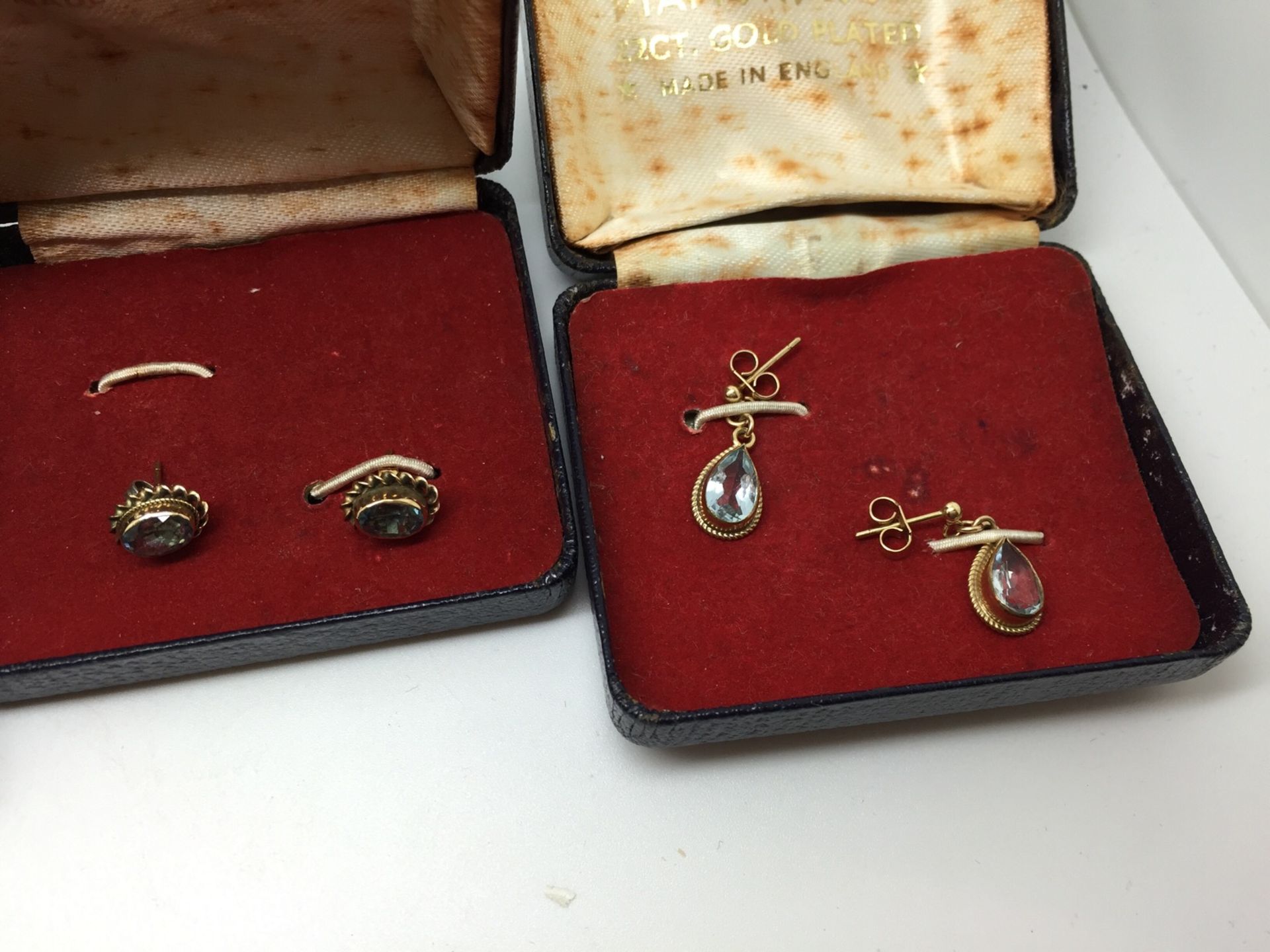 4 x PAIRS OF 9ct GOLD EARRINGS - Image 2 of 4