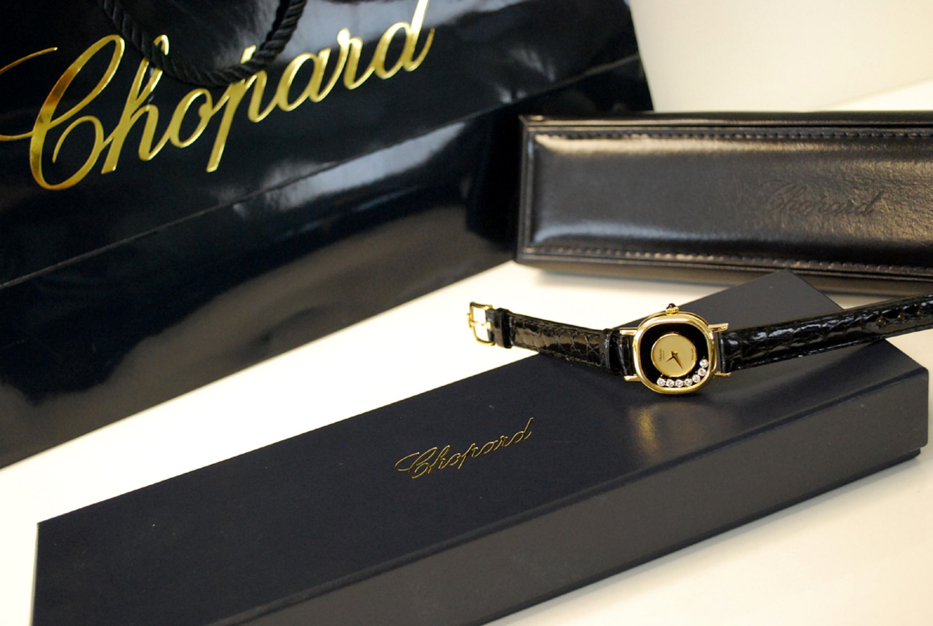 Chopard – Happy Diamonds 18k GOLD (203355)   CHOPARD VALUATION (As Pictured): £7,430.00 - Image 3 of 14