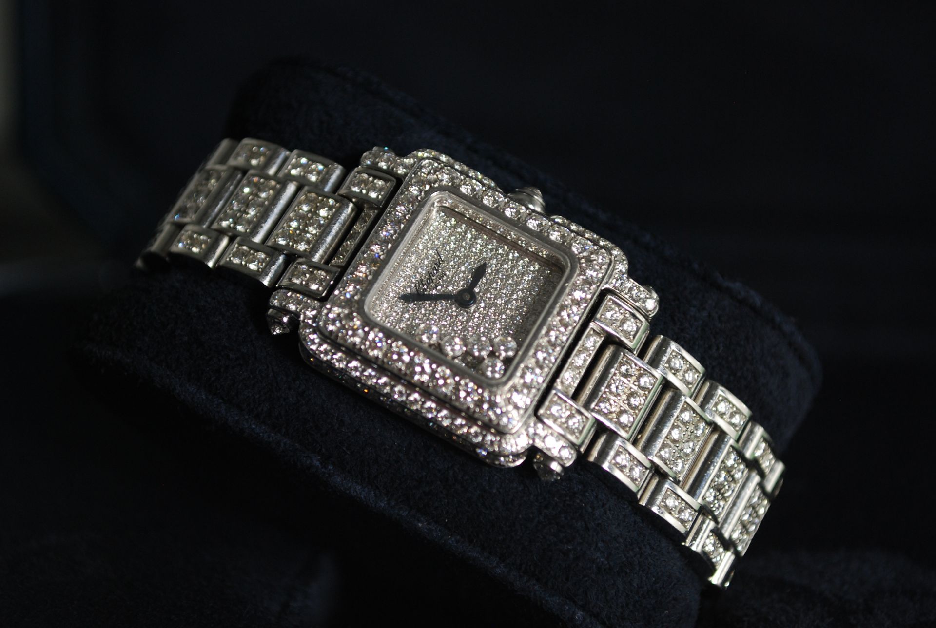 IMPRESSIVE 18ct GOLD 8.31 CARAT DIAMOND CHOPARD "HAPPY SPORT" WATCH £70,000 NEW - Image 8 of 15