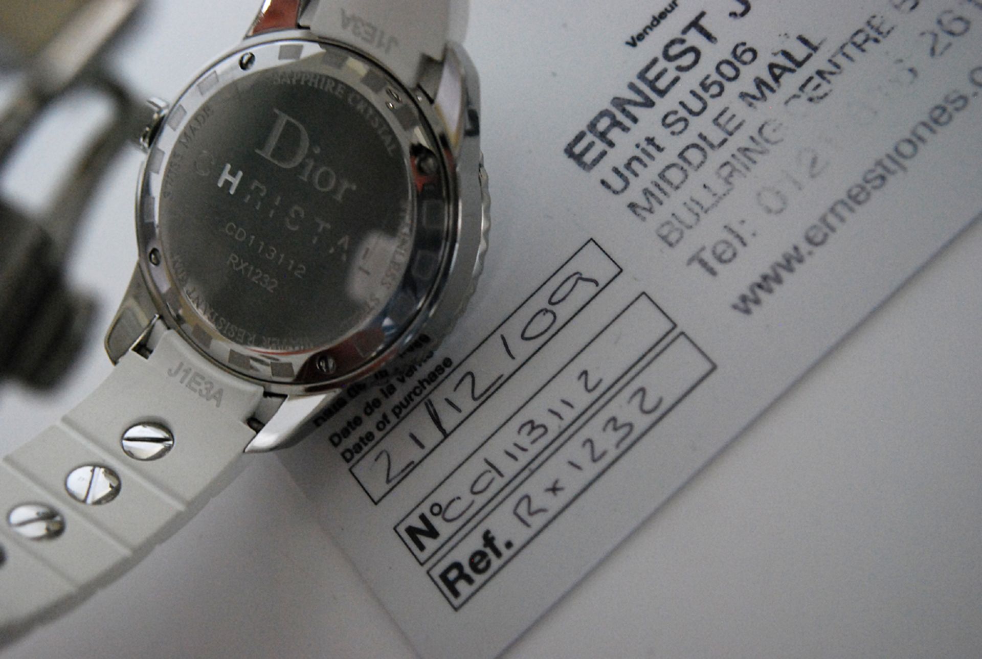 CHRISTIAN DIOR – CHRISTAL (*DIAMOND*) CD113112R001 (WHITE DIAL) 2009 - Image 12 of 12