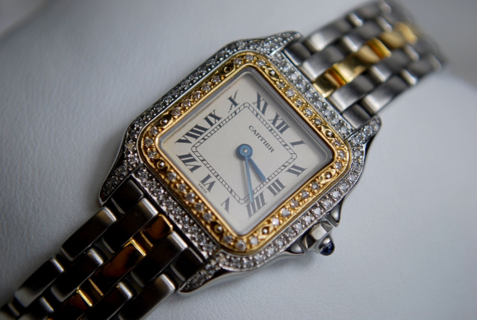 *3ct VS Diamond Encrusted* 18K & Steel Cartier Watch (Ladies) - Stunning Condition - Image 2 of 17