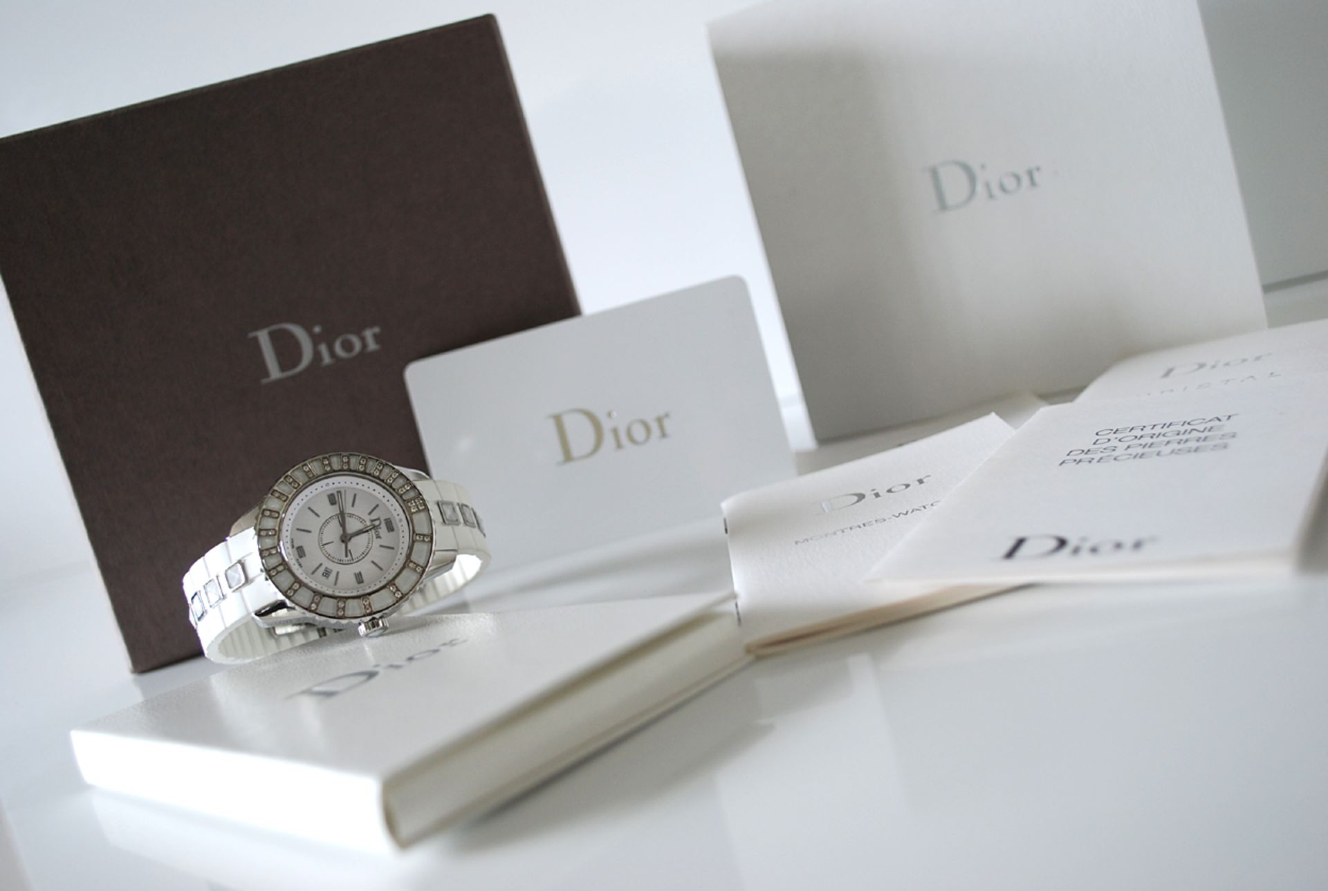 CHRISTIAN DIOR – CHRISTAL (*DIAMOND*) CD113112R001 (WHITE DIAL) 2009 - Image 5 of 12