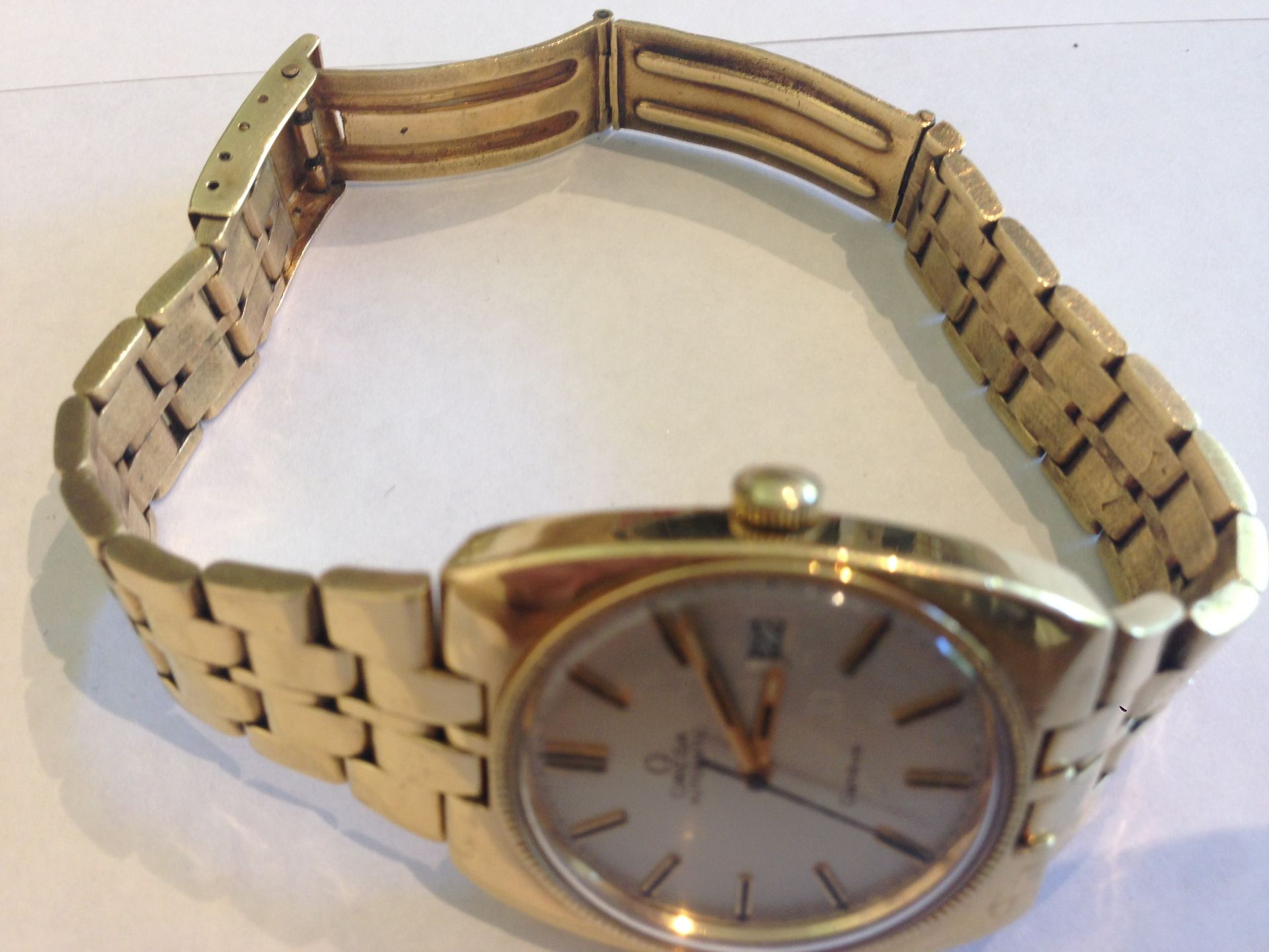 SOLID HEAVY 18ct GOLD OMEGA SEAMASTER WATCH - Image 4 of 4