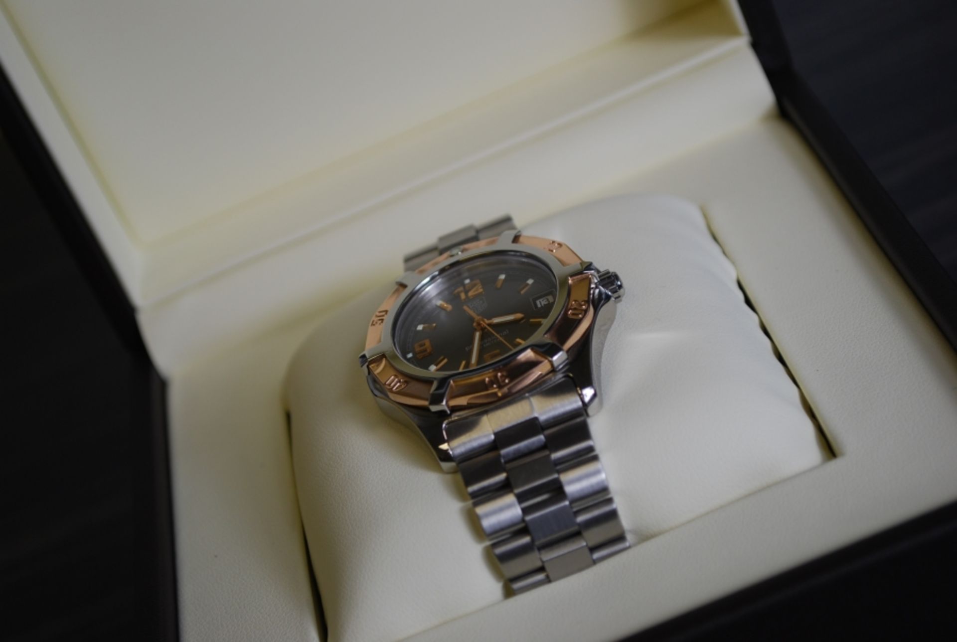 *SOLID ROSE GOLD* & Steel Tag Heuer Professional Watch - Image 9 of 9