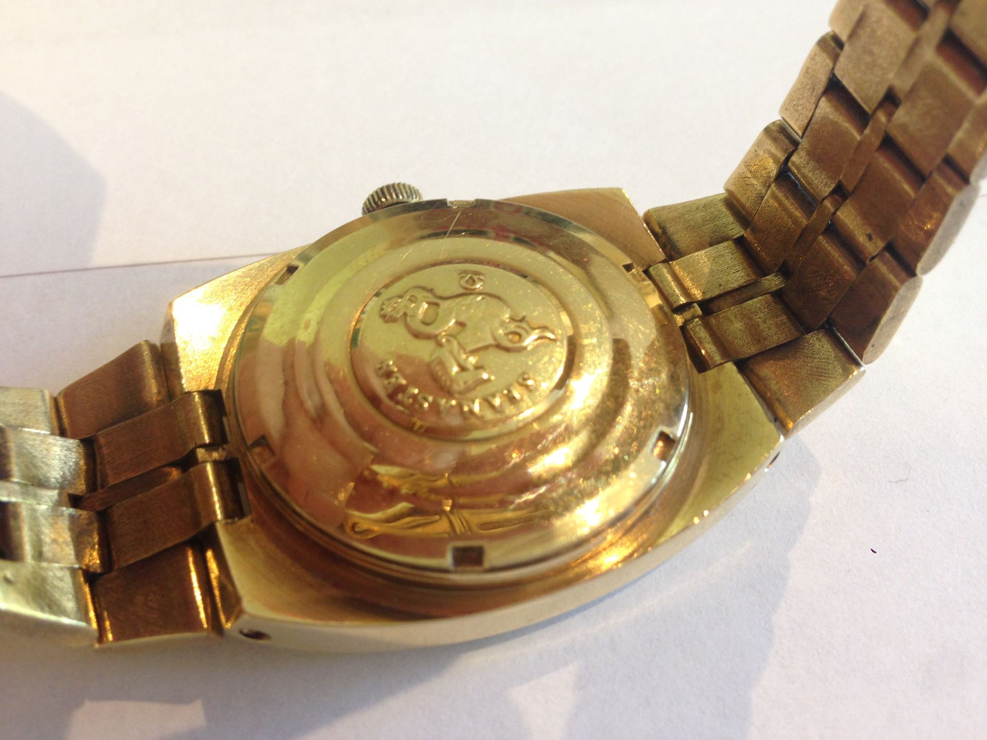 SOLID HEAVY 18ct GOLD OMEGA SEAMASTER WATCH - Image 3 of 4