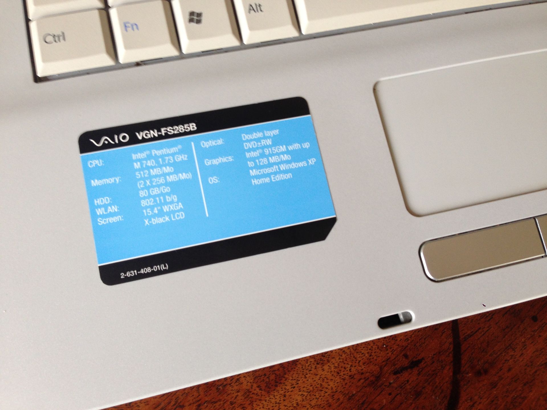 SONY VAIO LAPTOP - Image 5 of 6