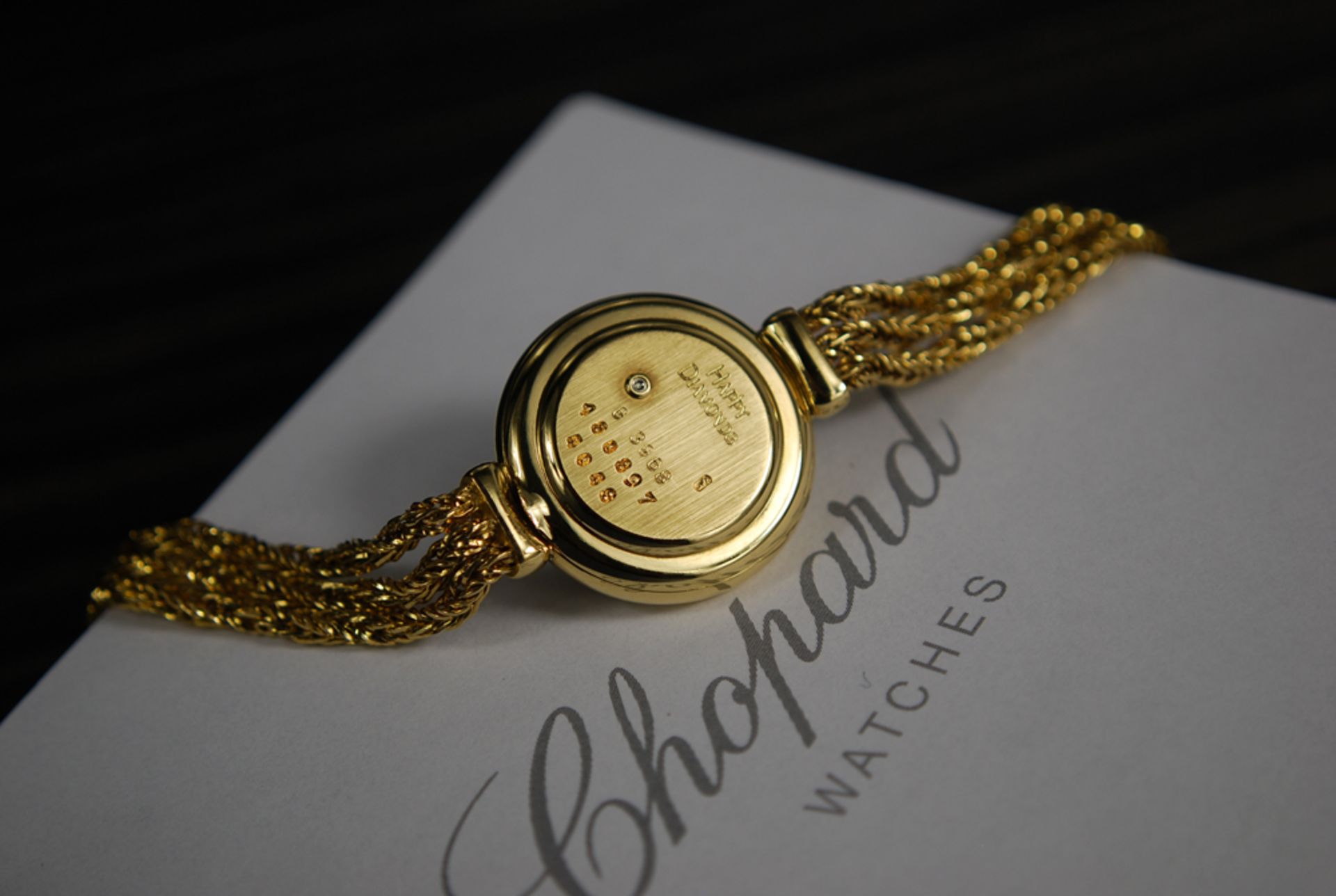 CHOPARD –  'HAPPY DIAMOND' in 18k YELLOW GOLD! with 18k Gold Rope Style Bracelet. - Image 11 of 16