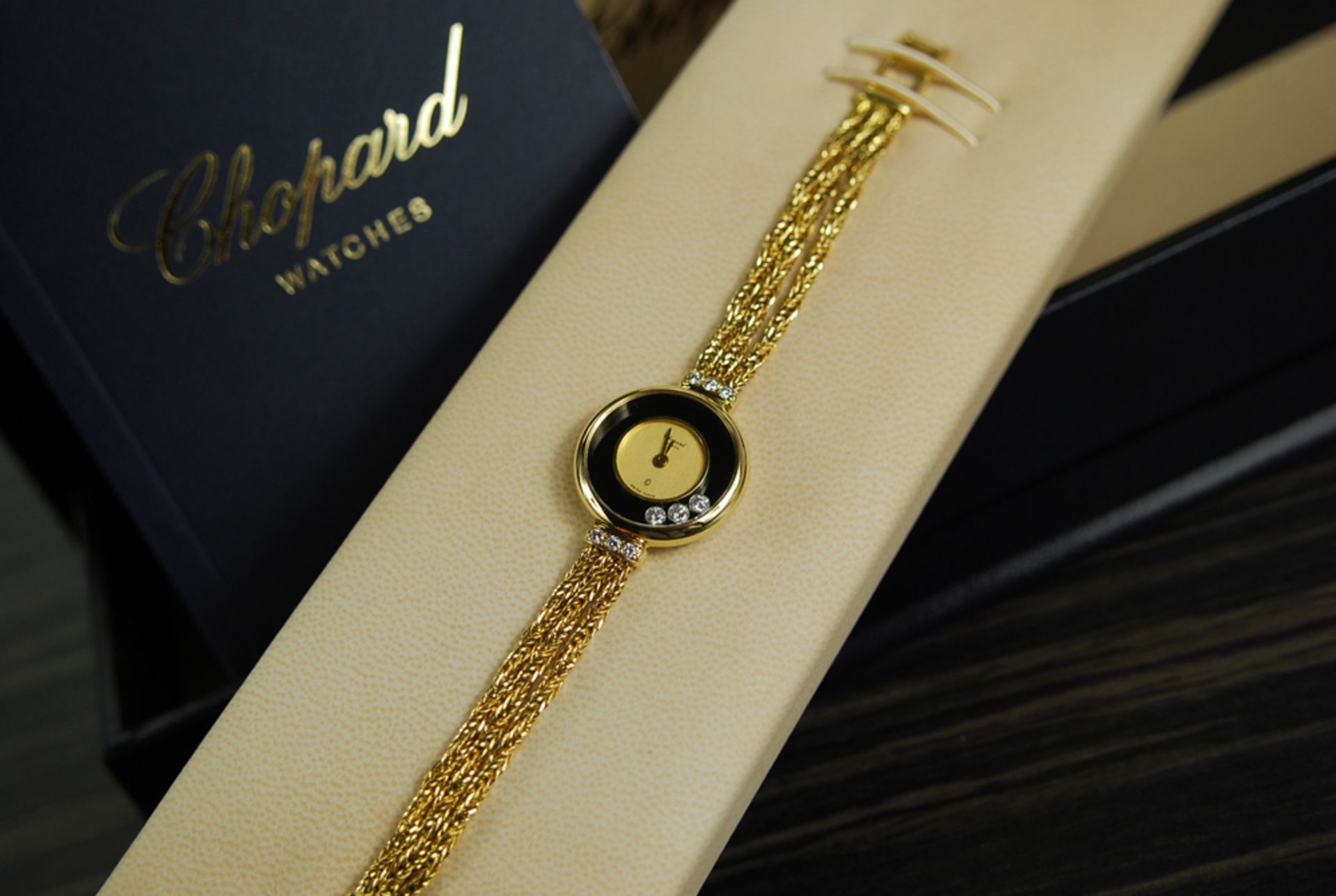 CHOPARD –  'HAPPY DIAMOND' in 18k YELLOW GOLD! with 18k Gold Rope Style Bracelet. - Image 16 of 16