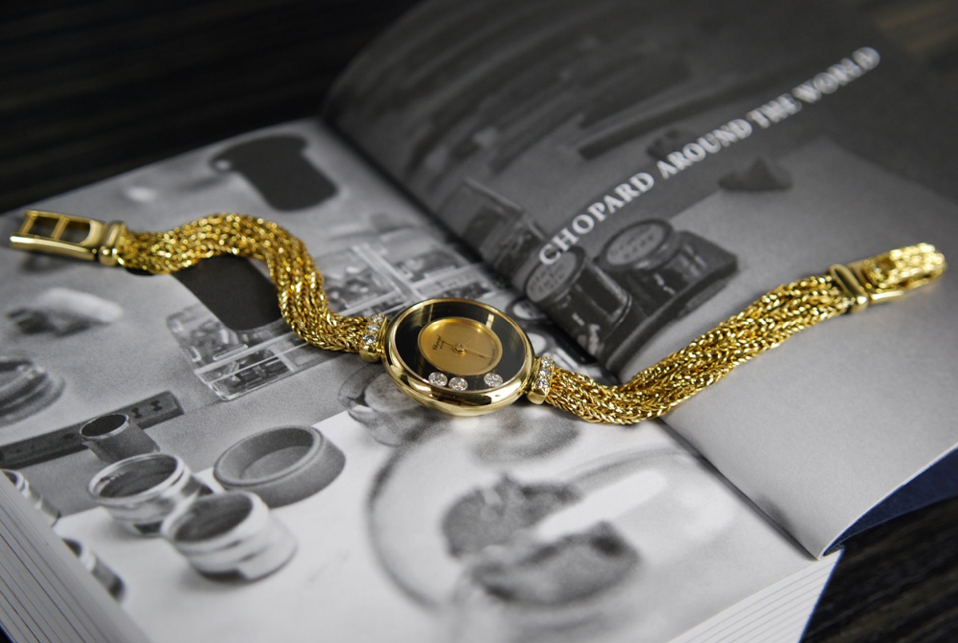 CHOPARD –  'HAPPY DIAMOND' in 18k YELLOW GOLD! with 18k Gold Rope Style Bracelet. - Image 12 of 16