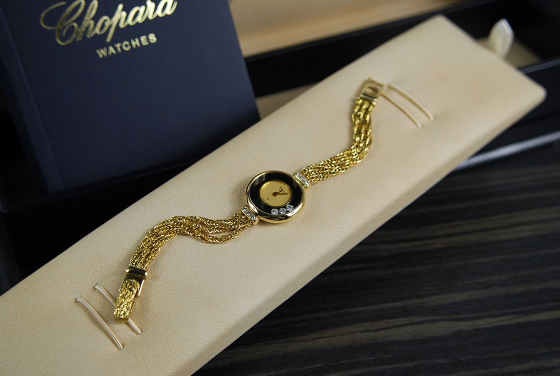 CHOPARD –  'HAPPY DIAMOND' in 18k YELLOW GOLD! with 18k Gold Rope Style Bracelet. - Image 5 of 16