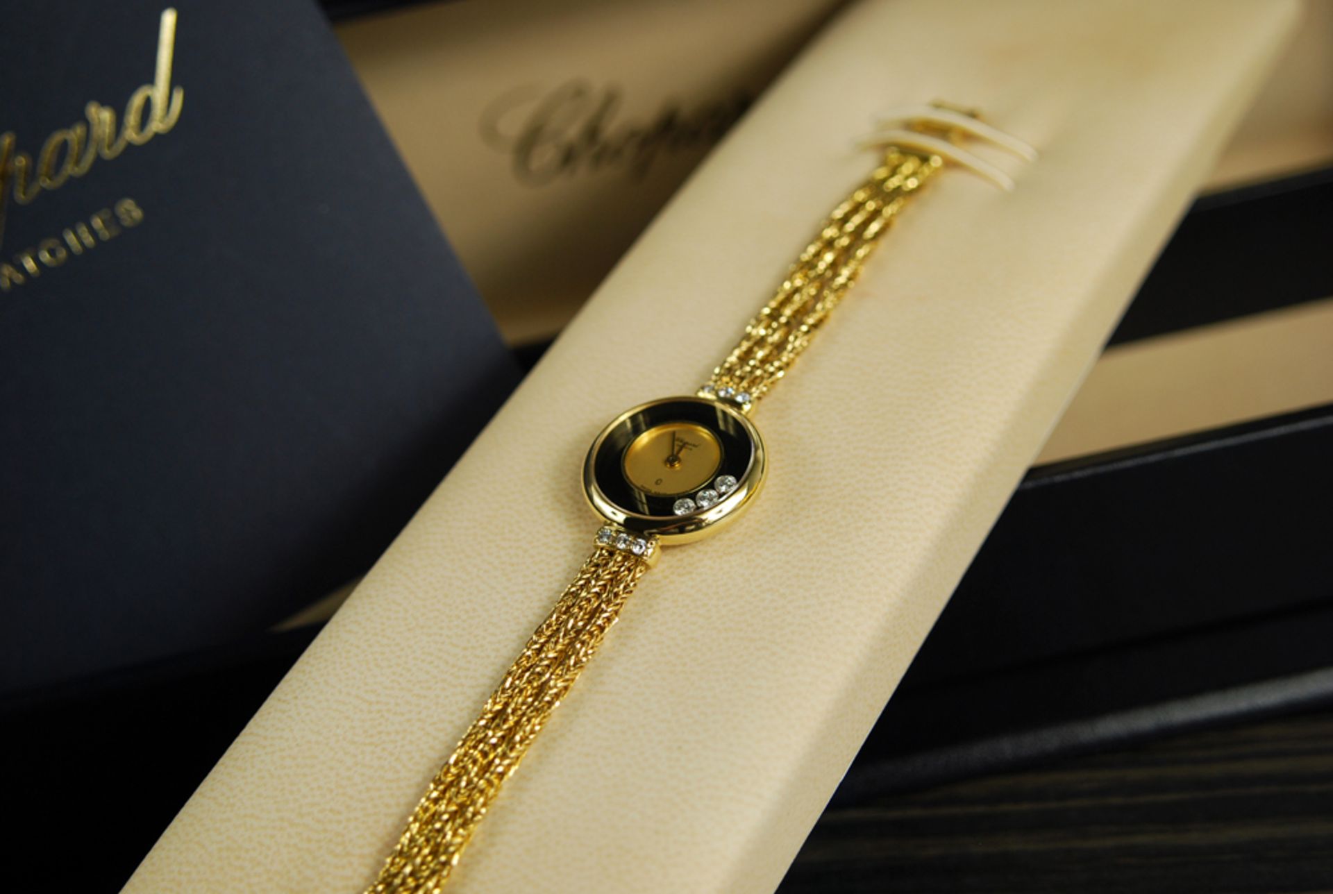 CHOPARD –  'HAPPY DIAMOND' in 18k YELLOW GOLD! with 18k Gold Rope Style Bracelet. - Image 7 of 16