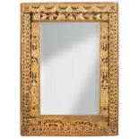 A Russian Icon frame,
carved and gilded, frame with pierced pilaster and latticework at the sides,