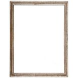 A 19th Century Berliner Leiste frame,
silvered ovolo frame.
sight size: 12,4 × 9,5 inches 
Profile