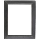 An Italian 18th Century cassetta frame,
black painted, plain sight, ovolo, plain frieze, ovolo,