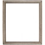 An early 19th Century Berliner Leiste frame,
silvered, cavetto sight, small, plain frieze, ovolo,