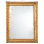 An Italian (Veneto) 18th Century frame,
carved and gilded, leaf sight, fillet, plain hollow, scotia,