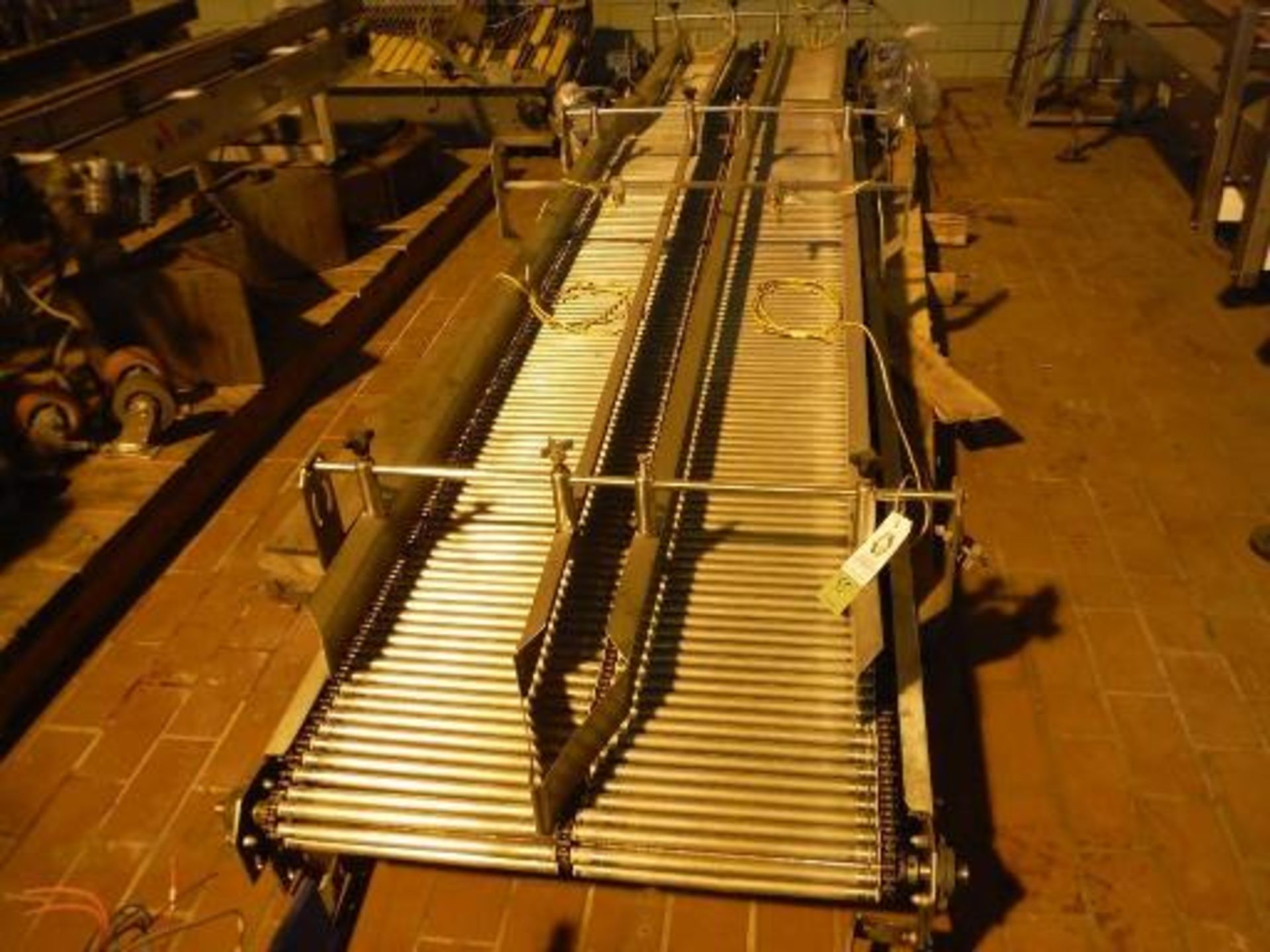 Indexing conveyor, 176 in. long x 28 in. wide, 3 drives, aluminum frame ***___   A Rigging Fee of - Image 2 of 8
