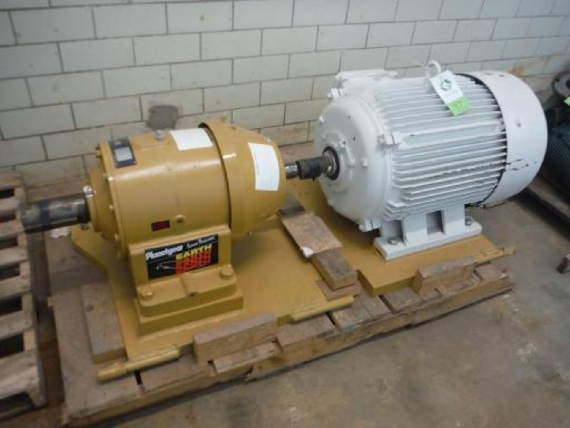 (1) Planetgear speed reducer, Model EAKB00006-47766, (1) Lesson 75/37.5 hp motor ***___   A