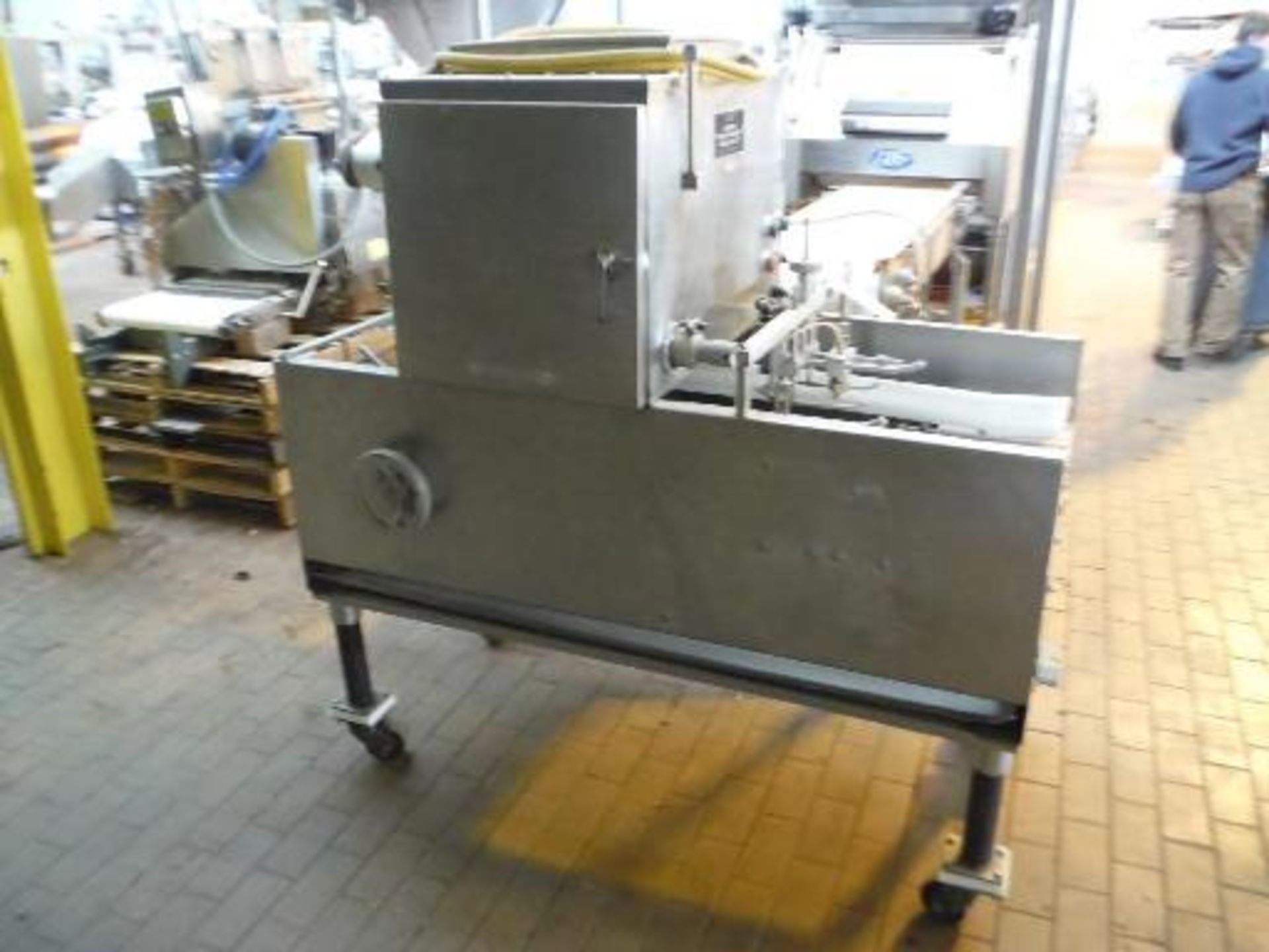 Malet Automatic Bread Pan Greaser, Model 412-77, 60 in. long x 33 in. tall, SS frame, casters ***___ - Image 2 of 6