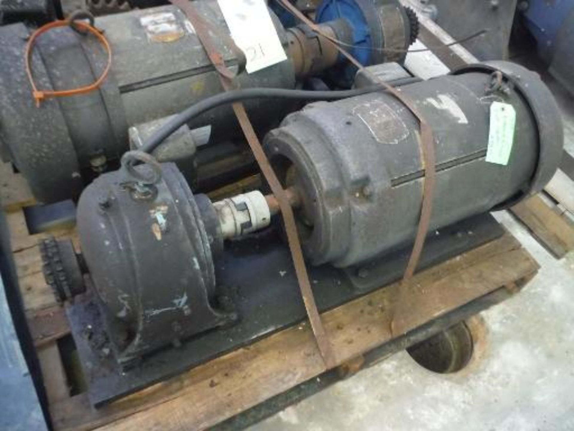 (3) assorted motors with drives ***___   A Rigging Fee of _ $25 _ will be due the rigger   ___*** - Image 2 of 3