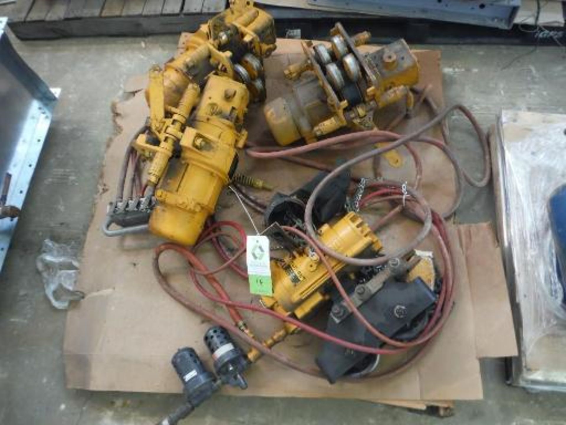 (4) Ingersoll Rand Hydraulic over head hoists ***___   A Rigging Fee of _ $25 _ will be due the
