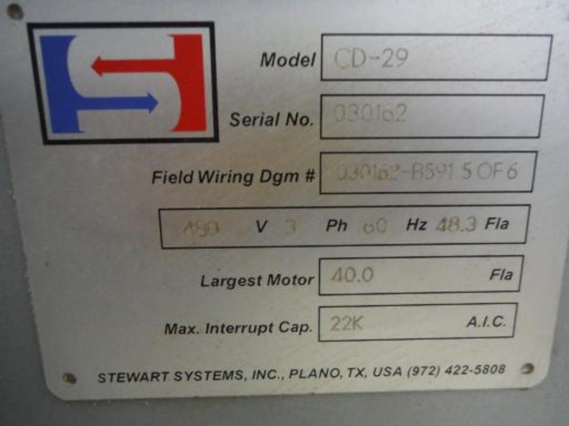 Stewart systems control panel ***___   A Rigging Fee of _ $25 _ will be due the rigger   ___*** - Image 2 of 2