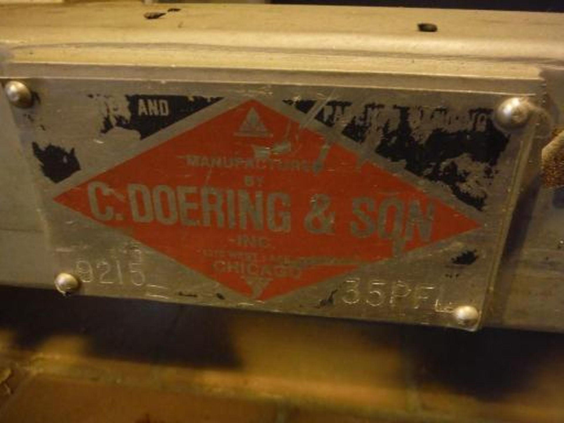 C.Doering and Son, Model: 9215, S/N: 35PFL, SS Extruder, SS Frame, on casters ***___   A Rigging Fee - Image 6 of 6